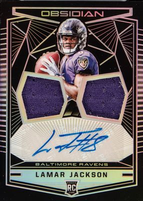 2018 Obsidian #2 Rookie Jersey Ink Dual Relics (/75)