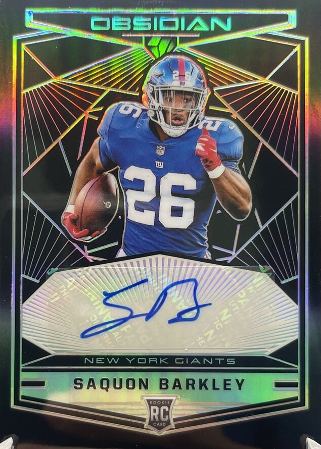 Saquon Barkley 2018 Obsidian #RKA-SB Rookie Autographs (/75