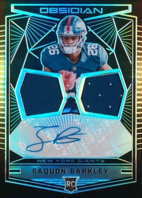 2018 Obsidian #1 Rookie Jersey Ink Dual Relics (/100)