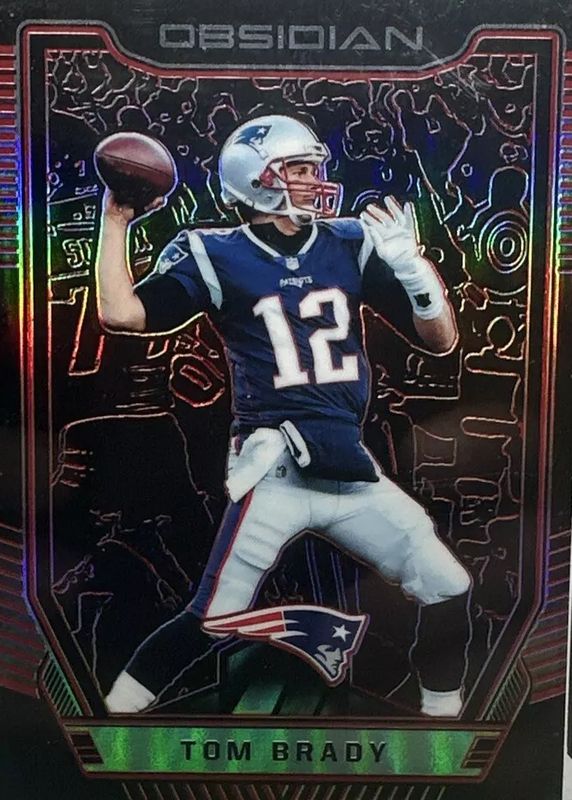 Tom Brady 2018 Obsidian #2 Electric Etch Red /5 PSA 10