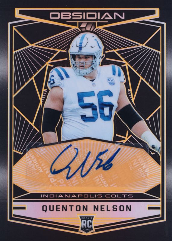 2018 Obsidian #RKA-QN Rookie Autographs - Electric Etch Orange (/50)