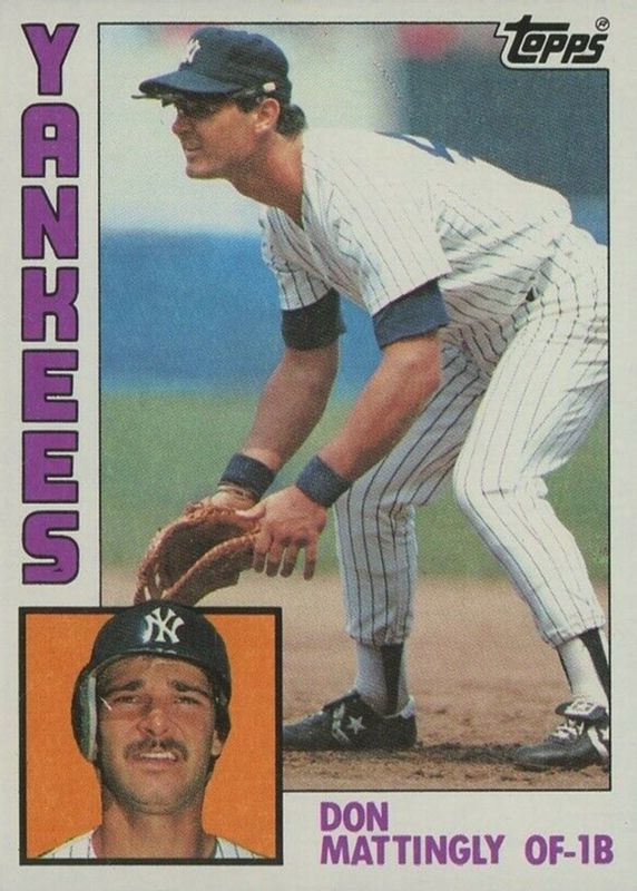 Don Mattingly 1984 Topps #8 Base Rookie RAW