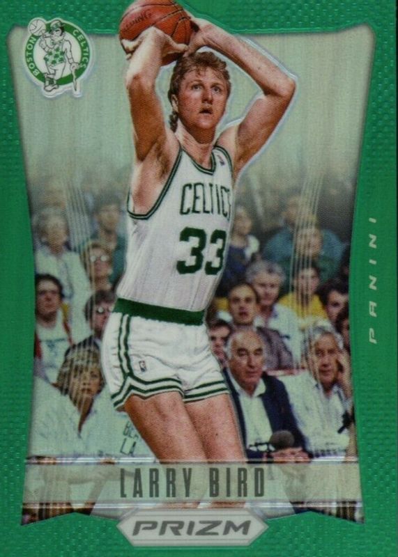 Larry Bird 2012 Prizm #163 Green BGS 9.5