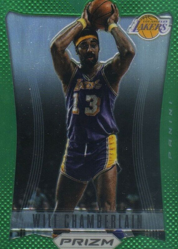 Wilt Chamberlain 2012 Prizm #151 Green SGC 9.5