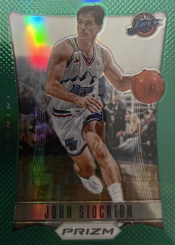 John Stockton 2012 Prizm #186 Green SGC 10