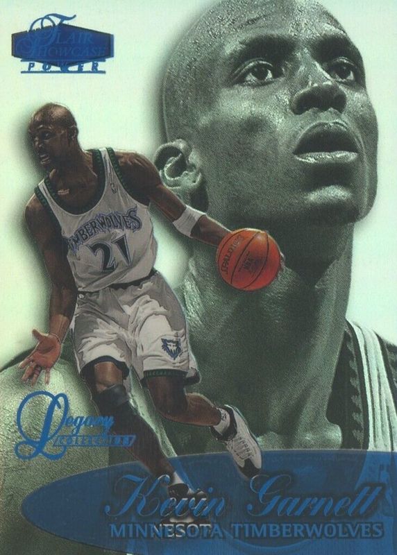 Kevin Garnett 1998 Flair Showcase #4 Row 3 - Legacy Collection /99 PSA 10