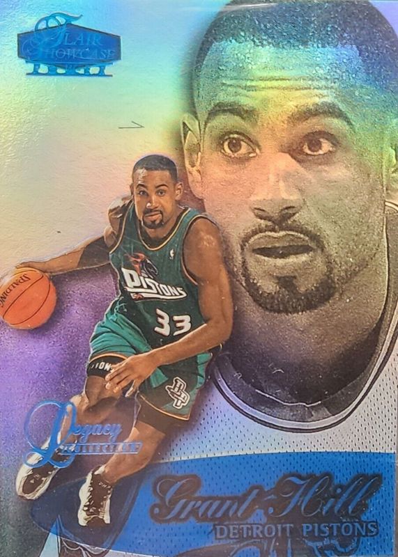 Grant Hill 1998 Flair Showcase #5 Row 3 - Legacy Collection /99 RAW