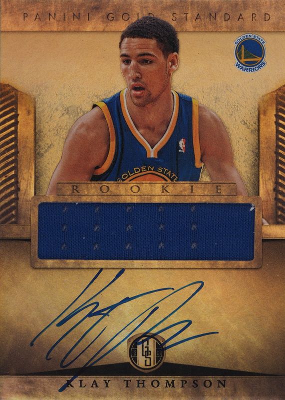 Klay Thompson 2012 Gold Standard #274 Rookie Patch Auto Rookie BGS 9.5