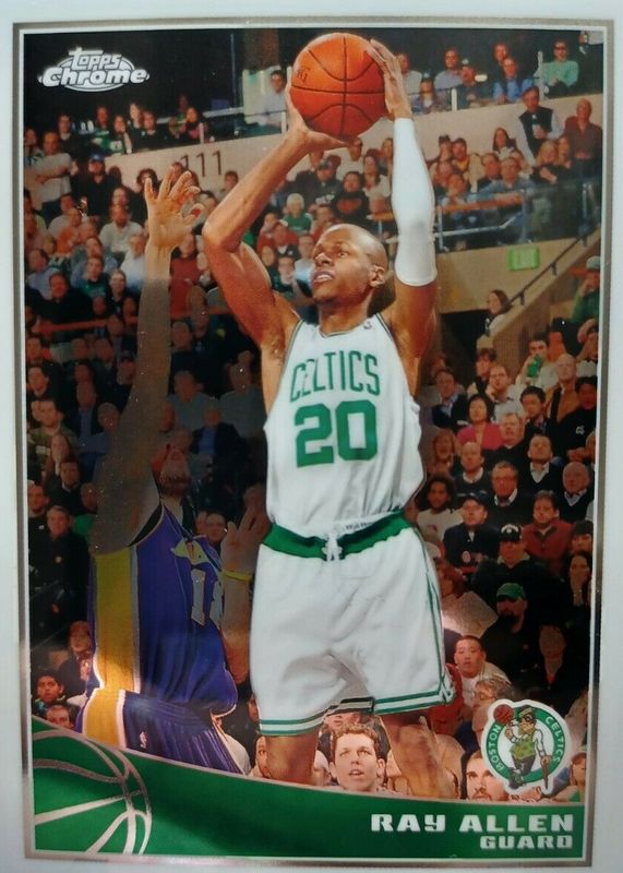 Ray Allen 2009 Topps #7 Chrome /999 PSA 10