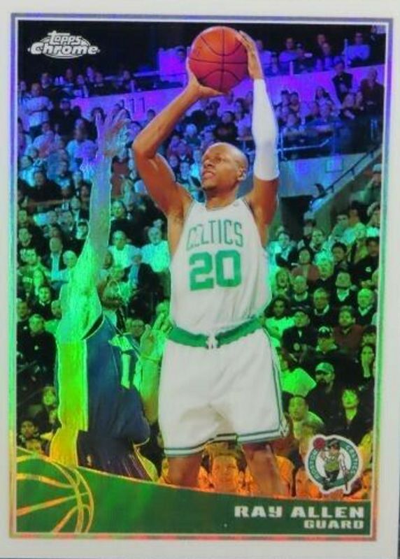 Ray Allen 2009 Topps #7 Chrome - Refractor /500 SGC 9.5