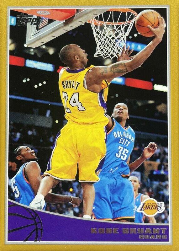 Kobe Bryant 2009 Topps #123 Gold /2009 PSA 7