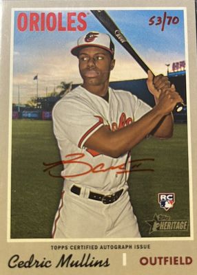 2019 Topps Heritage High Number #ROA-CM Real One Autographs - Red Ink /70