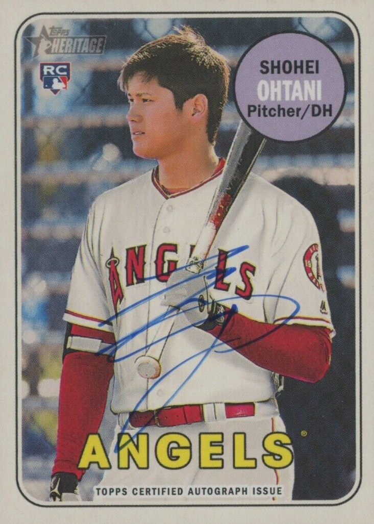 Shohei Ohtani 2018 Topps Heritage High Number #ROA-SA Real One