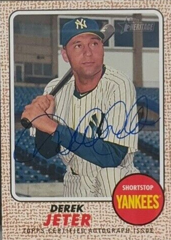 Derek Jeter 2017 Topps Heritage High Number #ROA-DJ Real One Autographs (No Bat) PSA 10