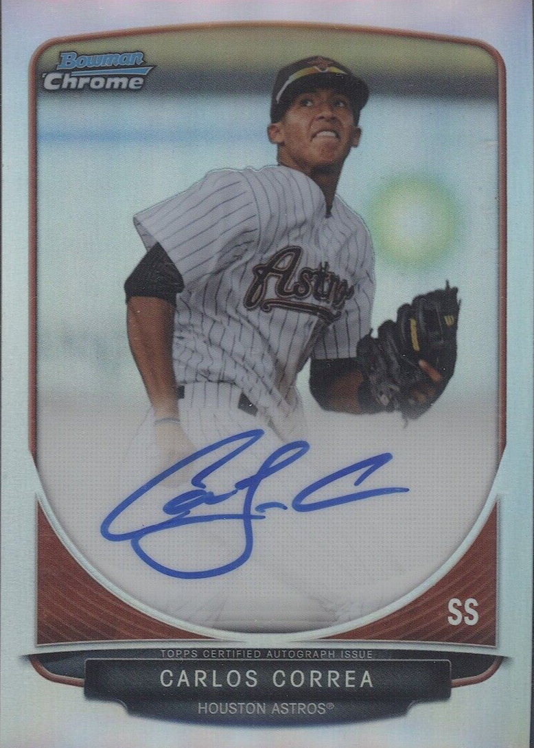 その他 CARLOS CORREA bowman refractor auto Carlos Correa Autographed Memorabilia | Signed Photo, Jersey