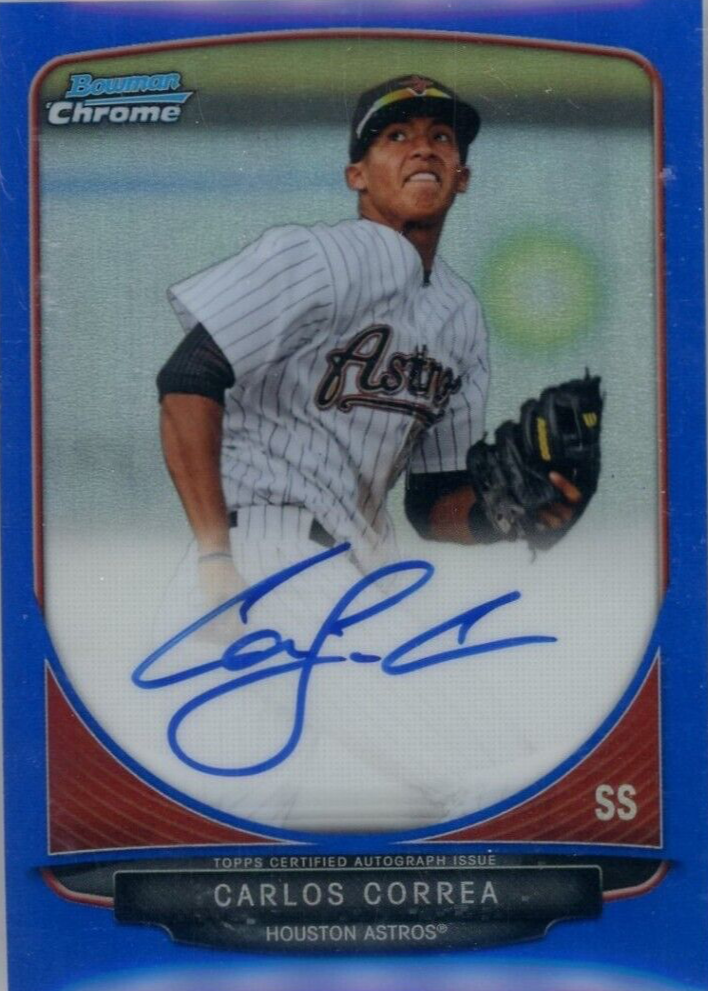 Carlos Correa 2013 Bowman #BCP-CC Chrome Prospect Auto