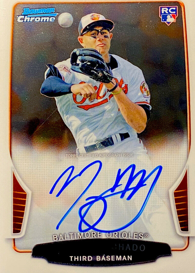 Manny Machado 2013 Bowman #ACR-MM Chrome Rookie Auto Price Guide