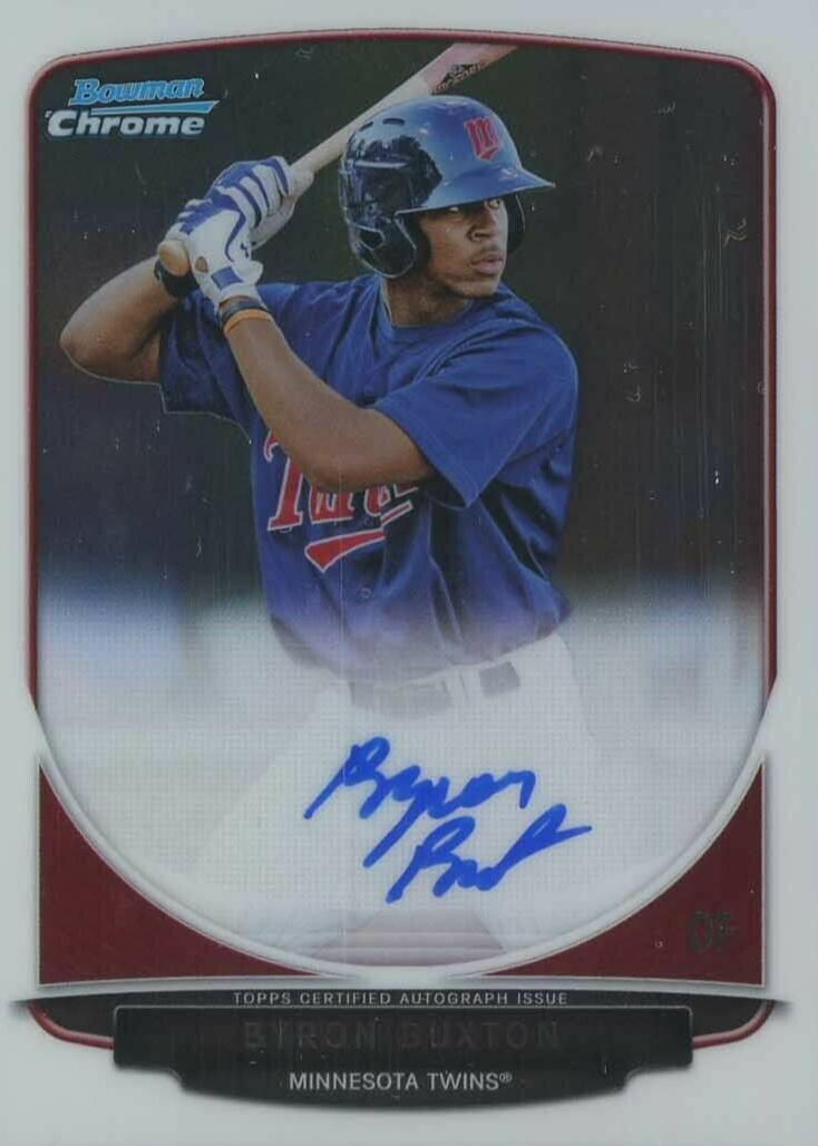 ToppsChrome2015 203 BYRON BUXTON RC ルーキー 2015 Topps Chrome Baseball Rookie Card Short Print Guide