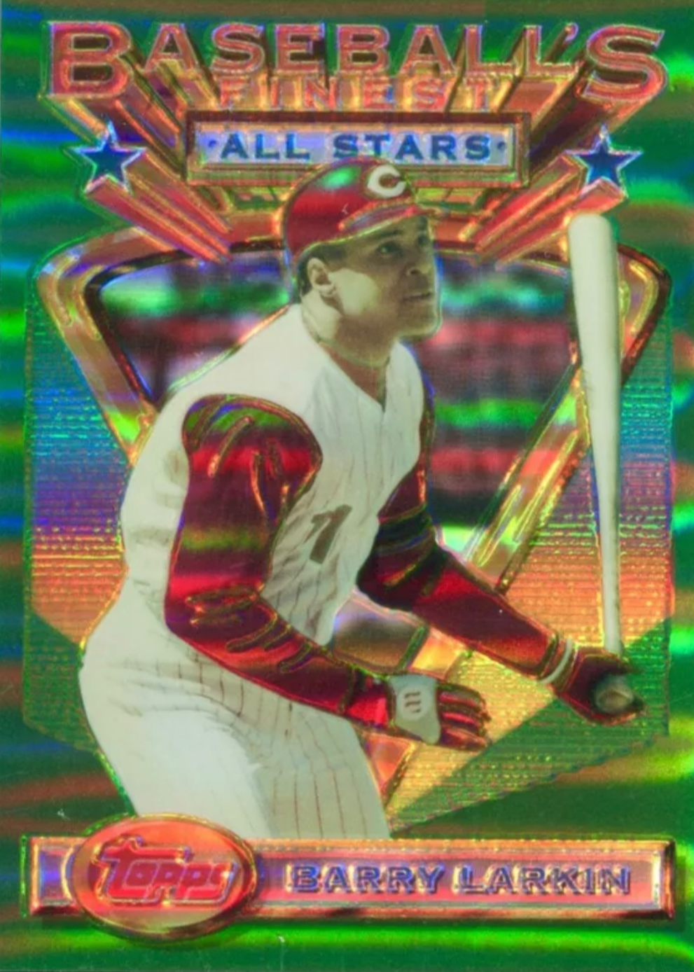 Topps - 5枚限定 Topps Cosmic Barry Larkin PSA 9 MLB Barry Larkin Signed Trading Cards, Collectible Barry