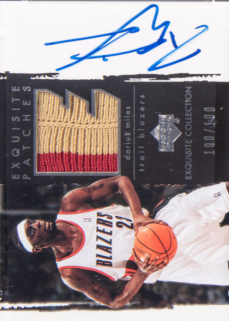 Darius Miles Patches Autograph #AP-DM front scan.