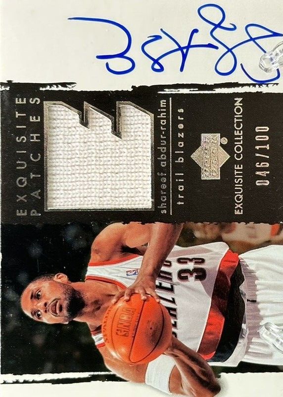 Shareef Abdur-Rahim 2003 Upper Deck Exquisite Collection #AP-SA Patches Autographs /100 PSA 10