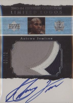 2003 Upper Deck Exquisite Collection #LL-AJ Limited Logos Patch Autographs /75