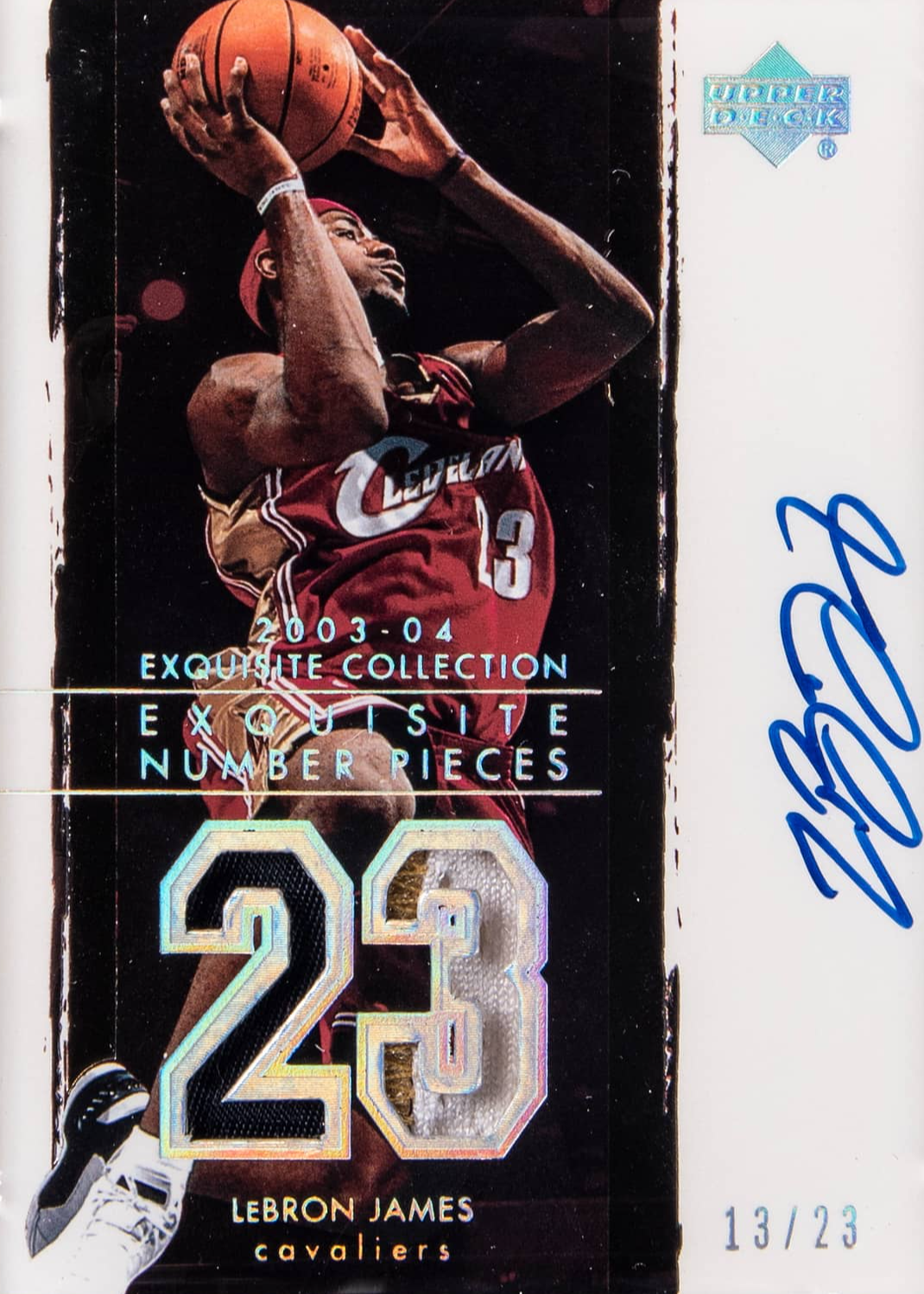 LeBron James Number Pieces #NP-LJ front scan.