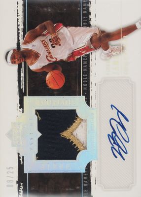 2003 Upper Deck Exquisite Collection #NN-LJ Noble Nameplates Patch Autographs /25