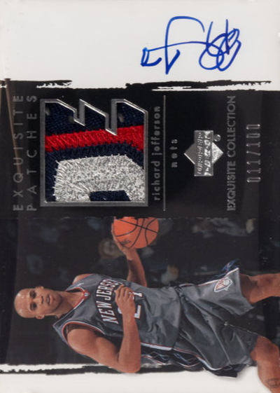 Richard Jefferson Patches Autograph #AP-RJ front scan.