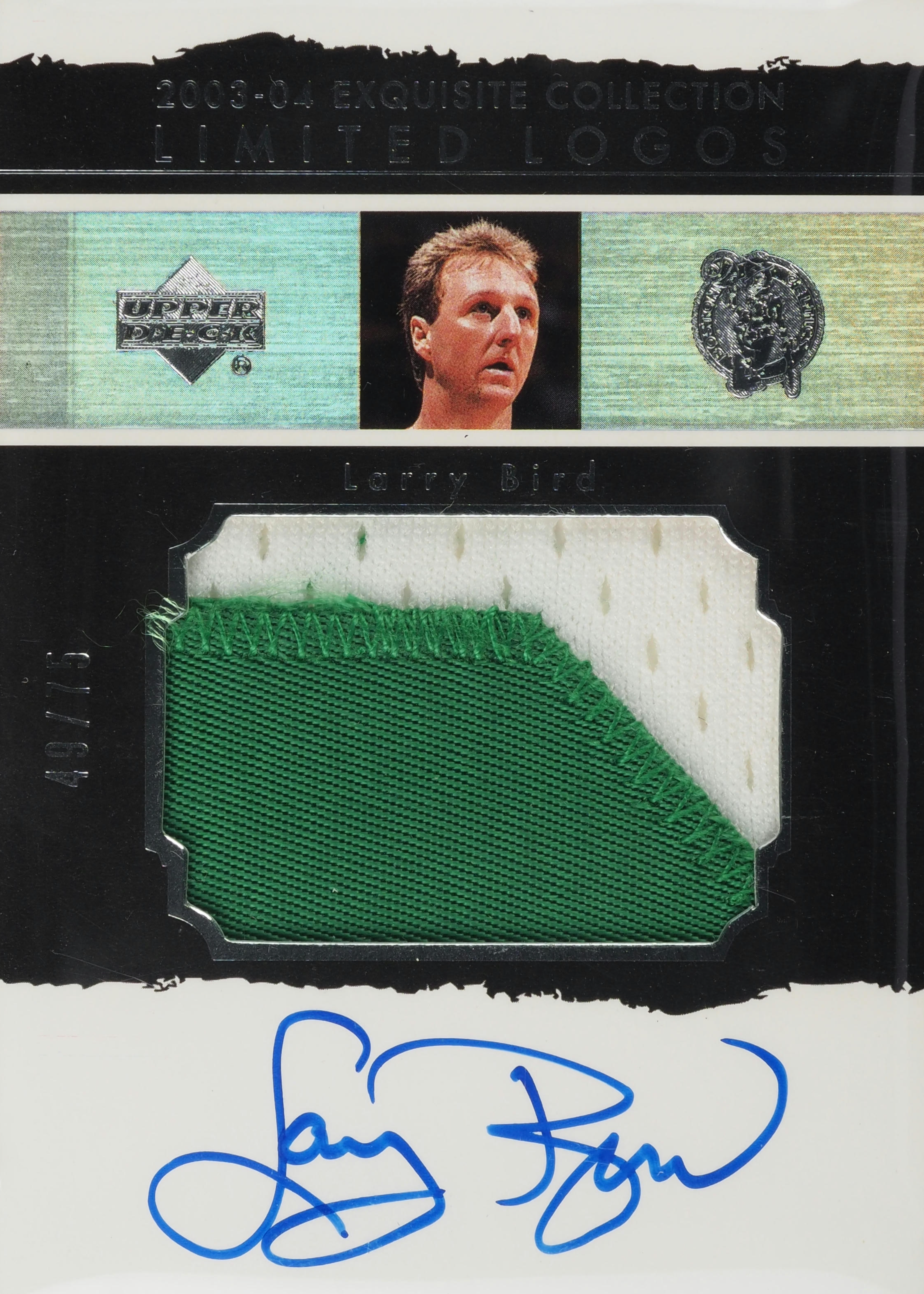 Larry Bird Limited Logos #LL-LB front scan.