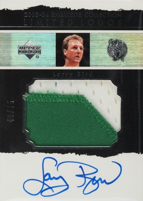 2003 Upper Deck Exquisite Collection #LL-LB Limited Logos Patch Autographs /75