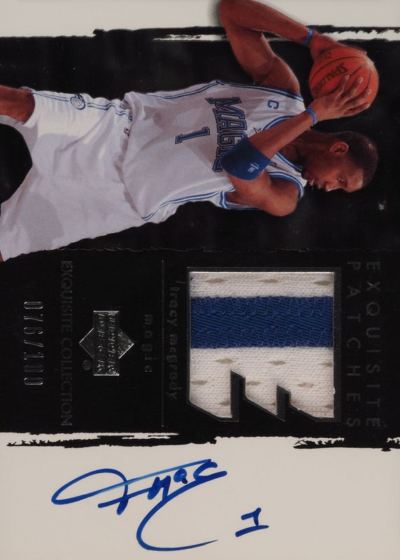 Tracy McGrady 2003 Upper Deck Exquisite Collection #AP-TM Patches Autographs /100 PSA 10