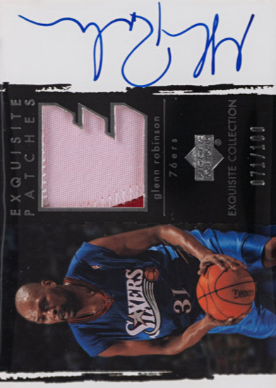 Glenn Robinson Patches Autograph #AP-GR front scan.