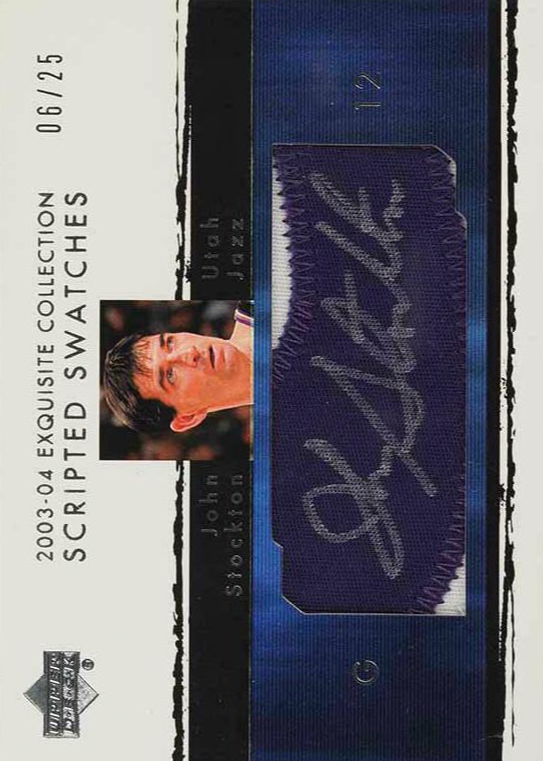 John Stockton Scripted Swatches #SS-JS front scan.