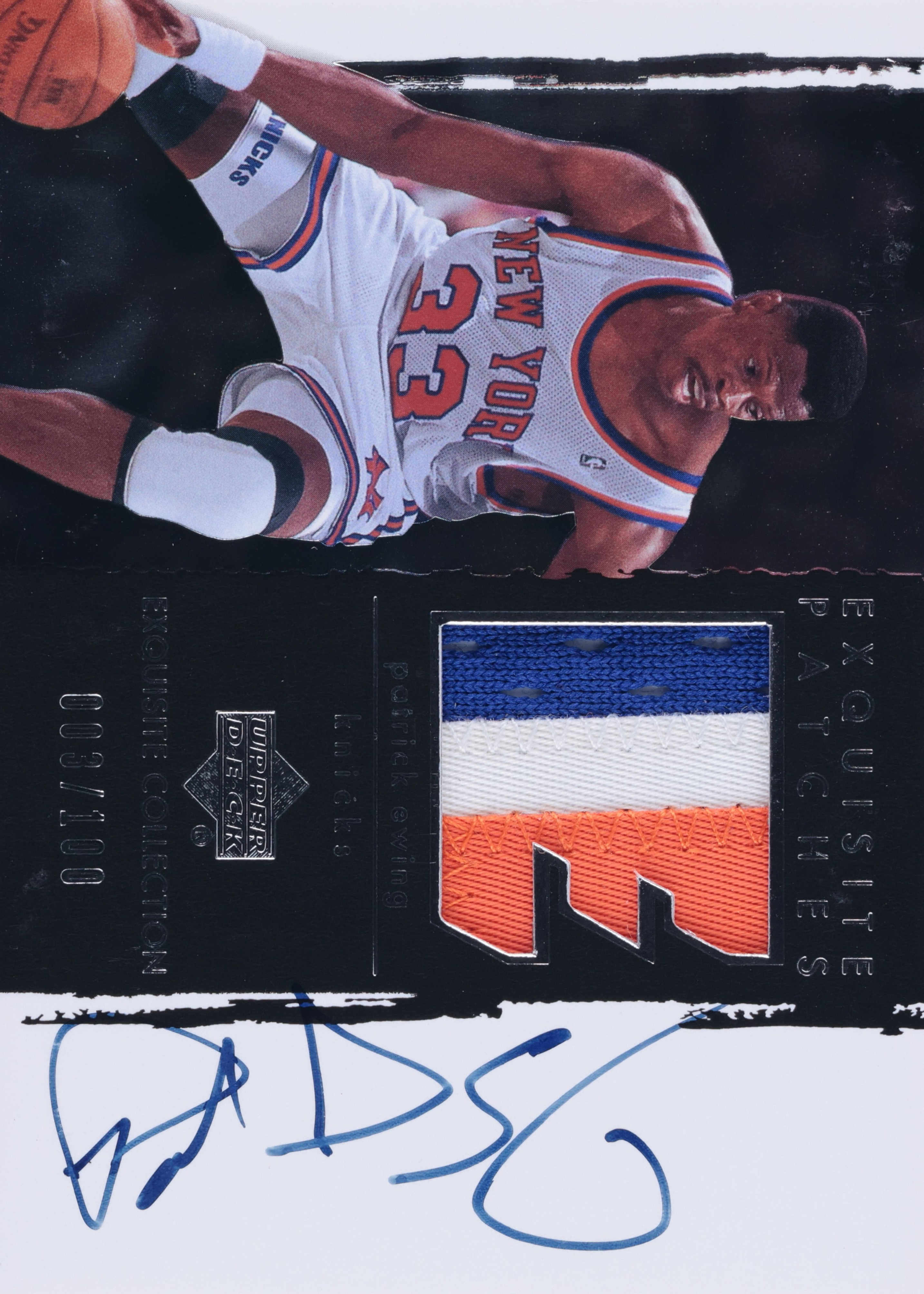 Patrick Ewing Patches Autograph #AP-PE front scan.