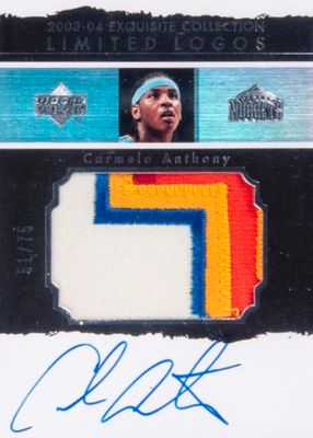 2003 Upper Deck Exquisite Collection #LL-CA2 Limited Logos Patch Autographs /75