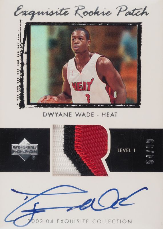 Dwyane Wade 2003 Upper Deck Exquisite Collection #74 Rookie Patch 