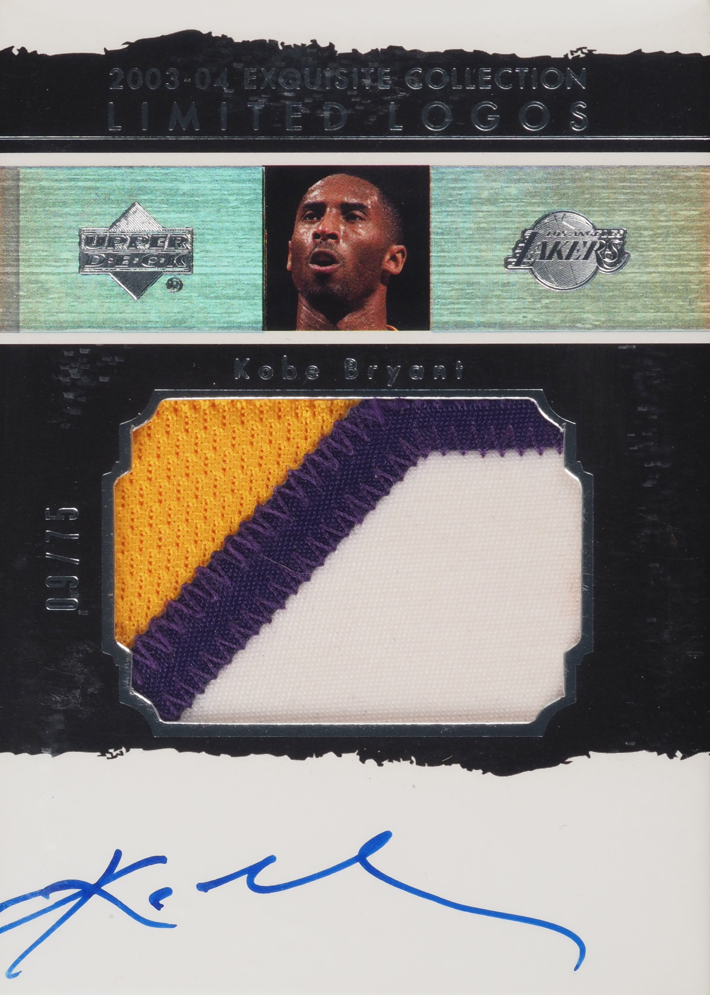 UD Inspirations Kobe Bryant カード 2003 Exquisite Limited Logos BGS 9.5 pop 5 Kobe Bryant /75