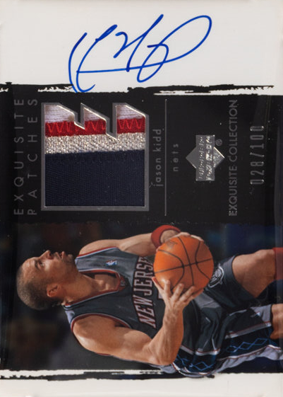 Jason Kidd Patches Autograph #AP-JK front scan.