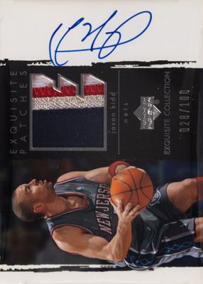 2003 Upper Deck Exquisite Collection #AP-JK Patches Autographs /100