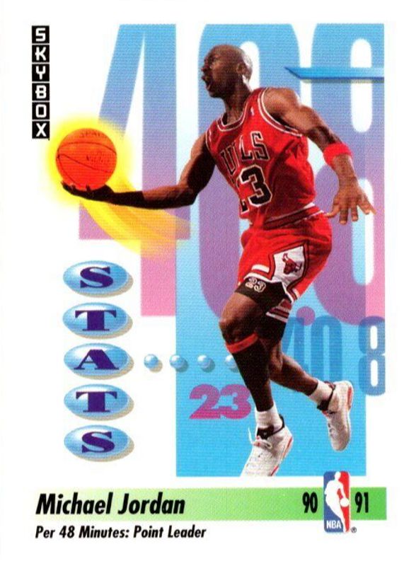 Michael Jordan 1991 SkyBox #307 League Leaders PSA 10