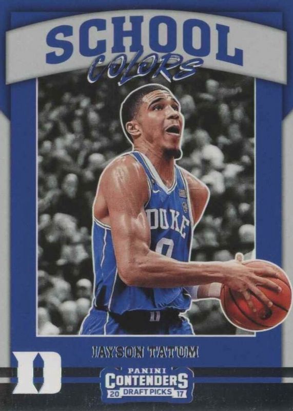 Jayson Tatum 2017 Contenders Draft Picks #5 School Colors Rookie RAW