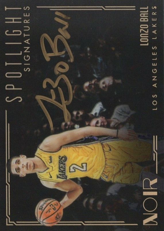 Lonzo Ball 2017 Noir Spotlight Signatures /125 Rookie RAW