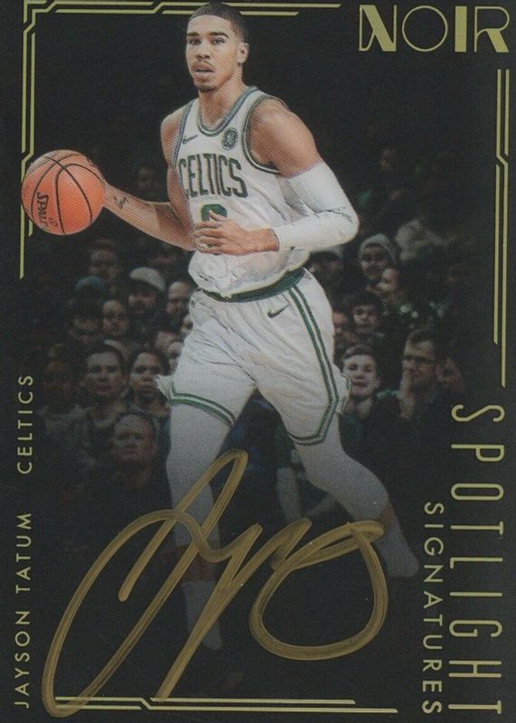 Jayson Tatum 2017 Noir Spotlight Signatures /125 Rookie BGS 9