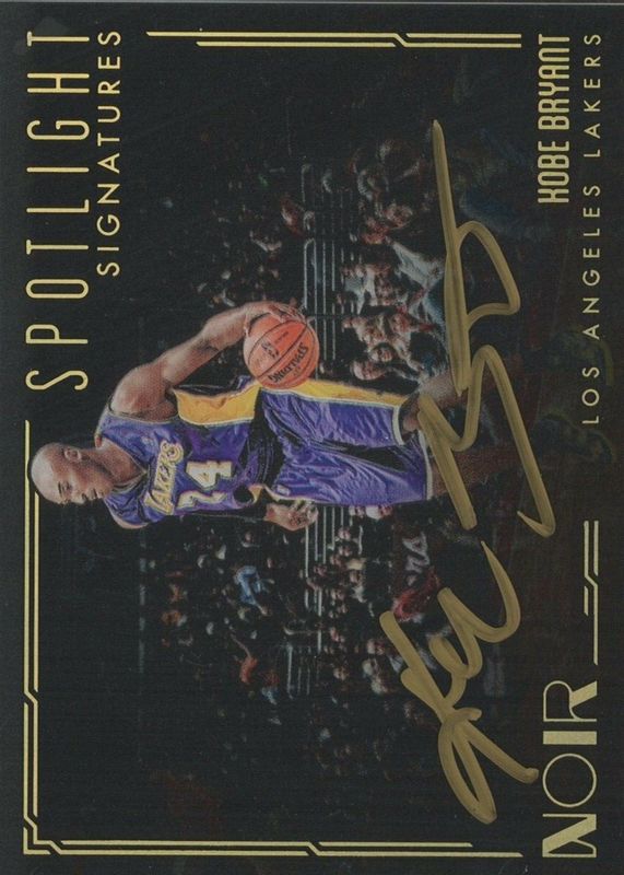 Kobe Bryant 2017 Noir Spotlight Signatures /125 RAW