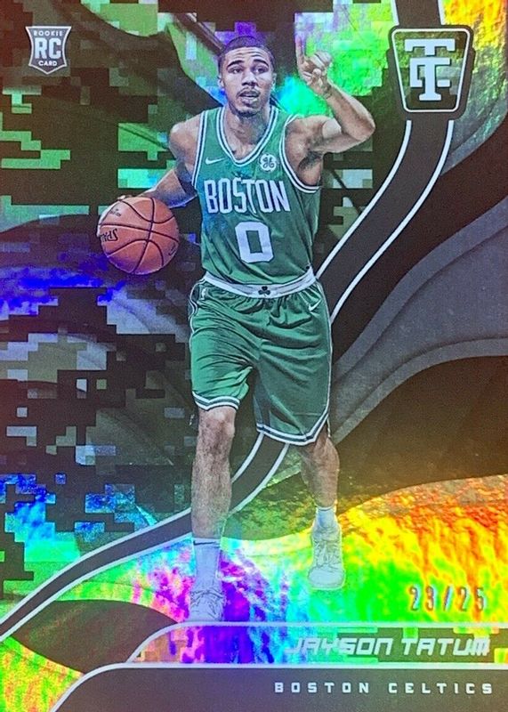 Jayson Tatum 2017 Totally Certified #103 Camo /25 Rookie SGC 9.5