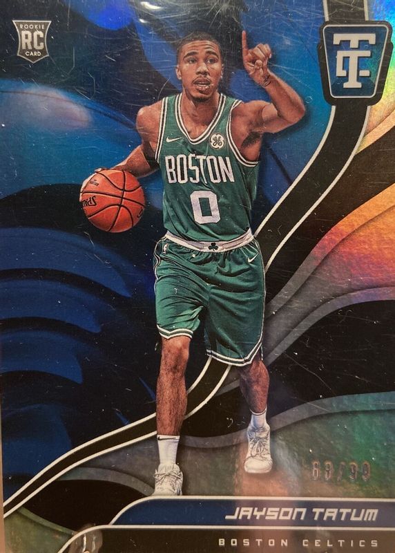 Jayson Tatum 2017 Totally Certified #103 Blue /99 Rookie RAW