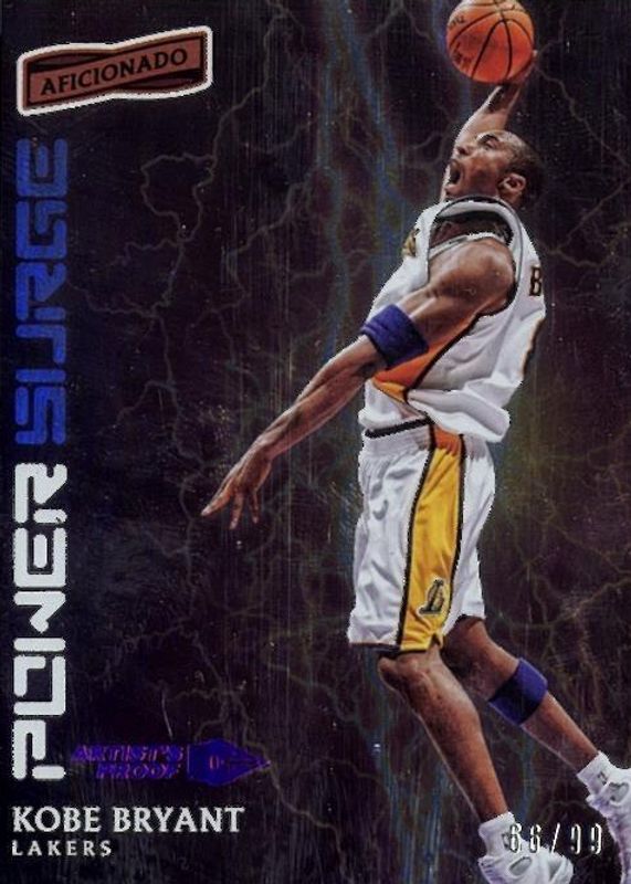 Kobe Bryant 2016 Aficionado #13 Power Surge - Artist's Proof Red /99 SGC 9