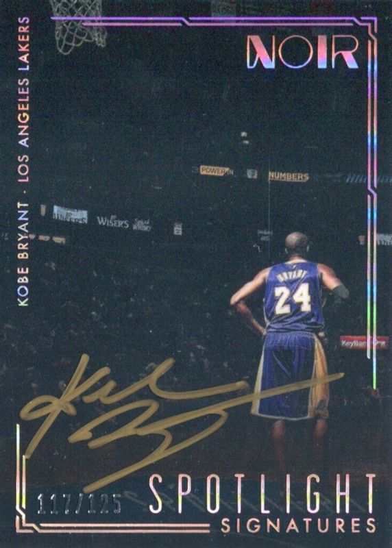 Kobe Bryant 2016 Noir Spotlight Signatures /125 RAW