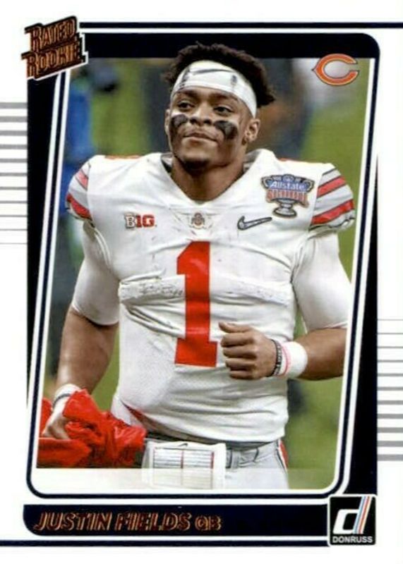 Justin Fields 2021 Donruss #253 Portrait Rookie RAW